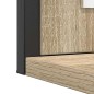 Set di Mobili da Bagno vidaXL in 3 Pezzi Rovere Chiaro Legno Ingegnerizzato