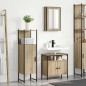 vidaXL Set di Mobili da Bagno da 3 pezzi in Rovere Sonoma Legno Ingegnerizzato