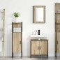 vidaXL Set Mobili Bagno 3 Pezzi Rovere Legno Ingegnerizzato