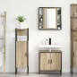 vidaXL Set di mobili da bagno 3 pezzi Rovere Sonoma in legno ingegnerizzato vidaXL Set di mobili da bagno 3 pezzi Rovere Sonoma in legno ingegnerizzato