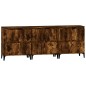 Credenze 3pz Rovere Fumo 60x35x70 cm in Legno Multistrato Credenze 3pz Rovere Fumo 60x35x70 cm in Legno Multistrato