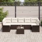 vidaXL Set da Giardino di 8 Pezzi con Cuscini in Rattan Sintetico Marrone vidaXL Set da Giardino di 8 Pezzi con Cuscini in Rattan Sintetico Marrone