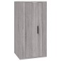 Set di Mobili Porta TV 4 pz Grigio Sonoma in Legno Multistrato Set di Mobili Porta TV 4 pz Grigio Sonoma in Legno Multistrato