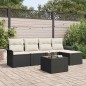 vidaXL Set di Divani da Giardino a 5 Pezzi con Cuscini Marroni in Rattan