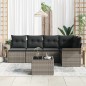 vidaXL Set da giardino in rattan nero, 5 pezzi con cuscini.