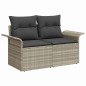 vidaXL Set Divano da Giardino 6 pcs Grigio 55 x 55 x 37 cm vidaXL Set Divano da Giardino 6 pcs Grigio 55 x 55 x 37 cm