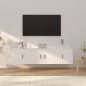 Set Mobili Porta TV 3 pz Bianco in Legno Multistrato Set Mobili Porta TV 3 pz Bianco in Legno Multistrato