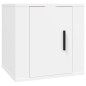 Set Mobili Porta TV 3 pz Bianco in Legno Multistrato Set Mobili Porta TV 3 pz Bianco in Legno Multistrato