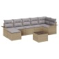 vidaXL Set di divani da giardino , 8 pezzi, con cuscini, in rattan sintetico nero.