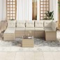 vidaXL Set Divano da Giardino 8 Pezzi con Cuscini Marrone in Rattan Resistente
