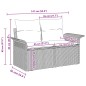vidaXL Set da giardino con divano a 6 pezzi e cuscini grigi in rattan sintetico vidaXL Set da giardino con divano a 6 pezzi e cuscini grigi in rattan sintetico