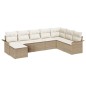 vidaXL Set da giardino in 8 pezzi con cuscini beige in rattan sintetico vidaXL Set da giardino in 8 pezzi con cuscini beige in rattan sintetico