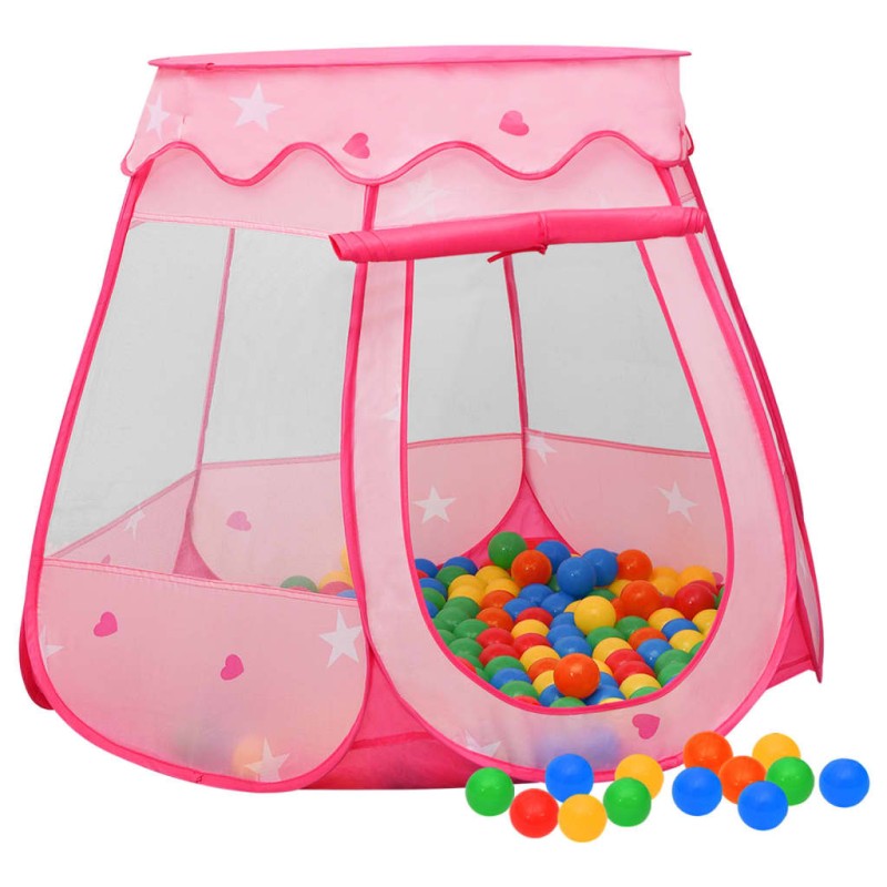 Tenda da Gioco per Bambini Rosa con 250 Palline 102x102x82 cm Tenda da Gioco per Bambini Rosa con 250 Palline 102x102x82 cm