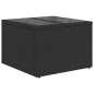 Set Divano Giardino 5 Pezzi con Cuscini Neri in Rattan Polietileno Set Divano Giardino 5 Pezzi con Cuscini Neri in Rattan Polietileno