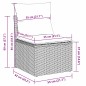 Set Divano Giardino 5 Pezzi con Cuscini Neri in Rattan Polietileno Set Divano Giardino 5 Pezzi con Cuscini Neri in Rattan Polietileno