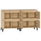 vidaXL Credenze 2pz Rovere Sonoma 60x35x70 cm in Legno Multistrato vidaXL Credenze 2pz Rovere Sonoma 60x35x70 cm in Legno Multistrato