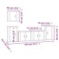 Set Mobili Porta TV 5 pz Rovere Marrone in Legno Multistrato Set Mobili Porta TV 5 pz Rovere Marrone in Legno Multistrato