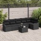 vidaXL Set da Giardino , 7 Pezzi, Cuscini in Rattan Sintetico Beige