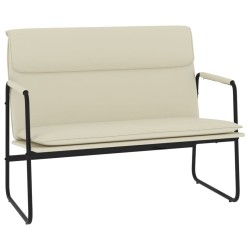 vidaXL Panca Crema 100x64x80 cm in Similpelle