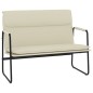 vidaXL Panca Crema 100x64x80 cm in Similpelle