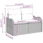 Set divano da giardino 8 pezzi con cuscini grigio polyrattan vidaXL