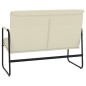 vidaXL Panca Crema 100x64x80 cm in Similpelle