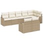 vidaXL Set Divani da Giardino 8 Pezzi con Cuscini Beige in Rattan Sintetico