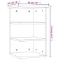 Mobiletto Laterale Rovere Fumo 35x35x55 cm in Legno Multistrato Mobiletto Laterale Rovere Fumo 35x35x55 cm in Legno Multistrato