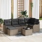 vidaXL Set di Divani da Giardino con Cuscini Neri in Rattan Polimerico - 6 Pezzi