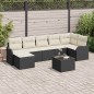 Set di Divano da Giardino con Cuscini vidaXL 7 Pezzi Rattan Sintetico Marrone