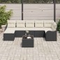 Set di Divano da Giardino con Cuscini vidaXL 7 Pezzi Rattan Sintetico Marrone