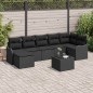 vidaXL Set da Giardino in 8 Pezzi con Cuscini in Rattan Sintetico Beige.