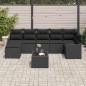 vidaXL Set da Giardino in 8 Pezzi con Cuscini in Rattan Sintetico Beige.