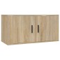Set di Mobili Porta TV 4 pz Rovere Sonoma in Legno Multistrato Set di Mobili Porta TV 4 pz Rovere Sonoma in Legno Multistrato