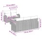vidaXL Set Divano da Giardino 6 Pezzi con Cuscini Marrone Polyrattan