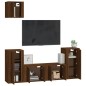 Set Mobili Porta TV 5 pz Rovere Marrone in Legno Multistrato Set Mobili Porta TV 5 pz Rovere Marrone in Legno Multistrato