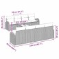 vidaXL Set di Divani da Giardino 9 Pezzi con Cuscini Nero Polyrattan