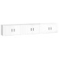 Mobili Porta TV a Parete 3 pz Bianco Lucido 80x34,5x40 cm Mobili Porta TV a Parete 3 pz Bianco Lucido 80x34,5x40 cm