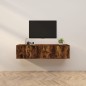 Mobili Porta TV a Parete 2 pz Rovere Fumo 80x34,5x40 cm Mobili Porta TV a Parete 2 pz Rovere Fumo 80x34,5x40 cm