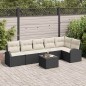 vidaXL Set da Giardino con 6 Pezzi di Divani e Cuscini in Rattan Sintetico Marrone