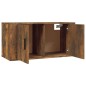 Mobili Porta TV a Parete 2 pz Rovere Fumo 80x34,5x40 cm Mobili Porta TV a Parete 2 pz Rovere Fumo 80x34,5x40 cm