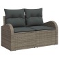 vidaXL Set di divani da giardino 8 pezzi con cuscini grigi in polirattan vidaXL Set di divani da giardino 8 pezzi con cuscini grigi in polirattan