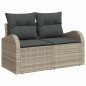 vidaXL Set divano da giardino 8 pezzi con cuscini grigio chiaro in rattan sintetico vidaXL Set divano da giardino 8 pezzi con cuscini grigio chiaro in rattan sintetico