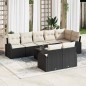 vidaXL Set da giardino di divani 8 pezzi con cuscini marroni in polirattan vidaXL Set da giardino di divani 8 pezzi con cuscini marroni in polirattan