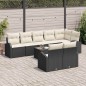 vidaXL Set da giardino di divani 8 pezzi con cuscini marroni in polirattan vidaXL Set da giardino di divani 8 pezzi con cuscini marroni in polirattan