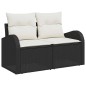 vidaXL Set da giardino di divani 8 pezzi con cuscini marroni in polirattan vidaXL Set da giardino di divani 8 pezzi con cuscini marroni in polirattan