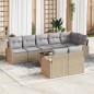 vidaXL Set di divani da giardino 9 pcs Beige 55 x 55 x 37 cm