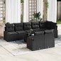 vidaXL Set Divano da Giardino 9 Pezzi con Cuscini Beige in Rattan Sintetico vidaXL Set Divano da Giardino 9 Pezzi con Cuscini Beige in Rattan Sintetico