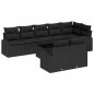 vidaXL Set Divano da Giardino 9 Pezzi con Cuscini Beige in Rattan Sintetico vidaXL Set Divano da Giardino 9 Pezzi con Cuscini Beige in Rattan Sintetico