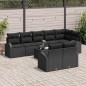 vidaXL Set Divano da Giardino 9 Pezzi con Cuscini Beige in Rattan Sintetico vidaXL Set Divano da Giardino 9 Pezzi con Cuscini Beige in Rattan Sintetico